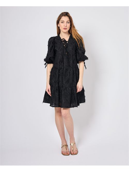 Robe courte à manches bouffantes pour femme Silvian Heach SILVIAN HEACH | GPP25333VEBLACK